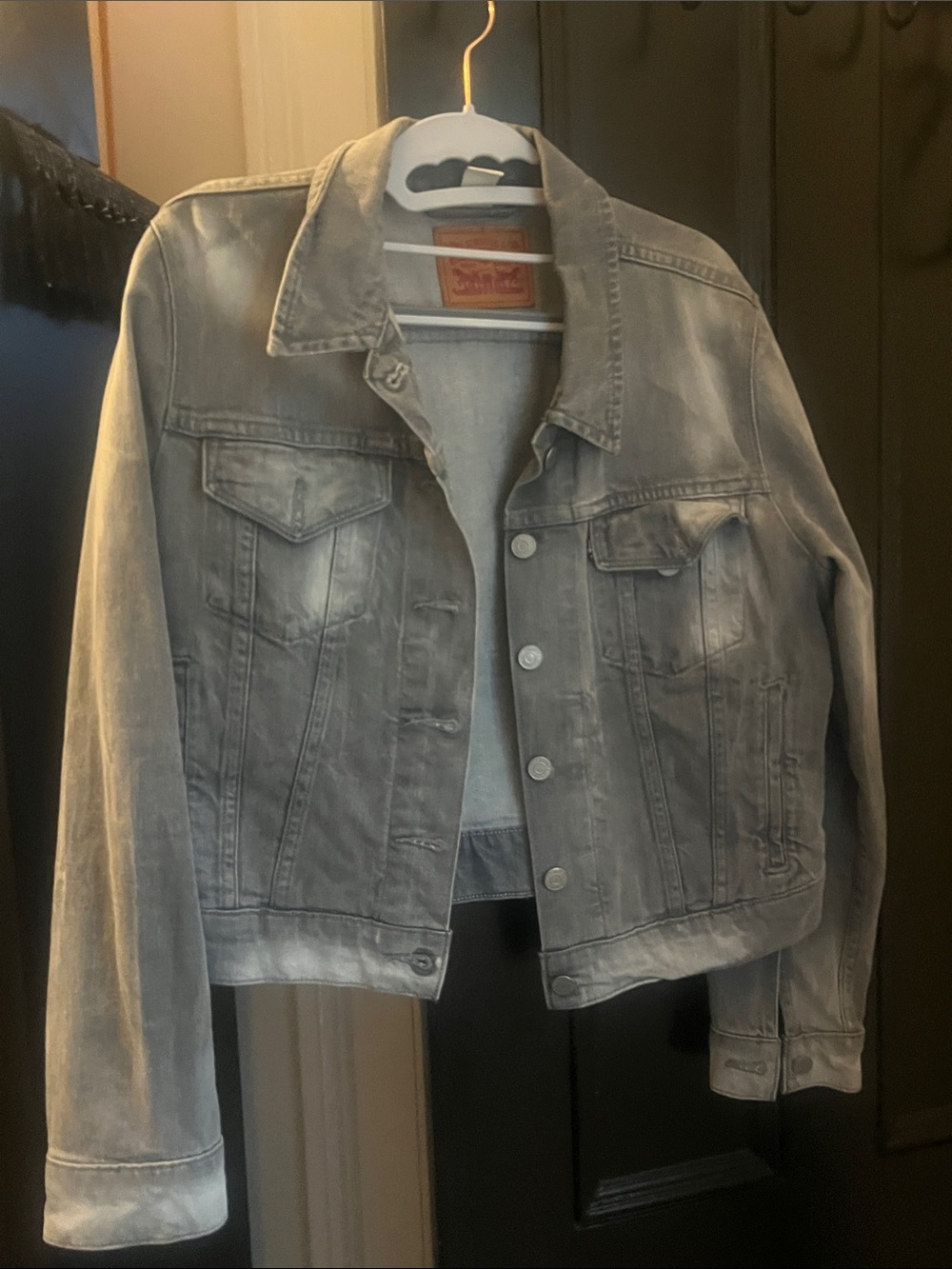 Levi’s Gray Washed Denim Jacket